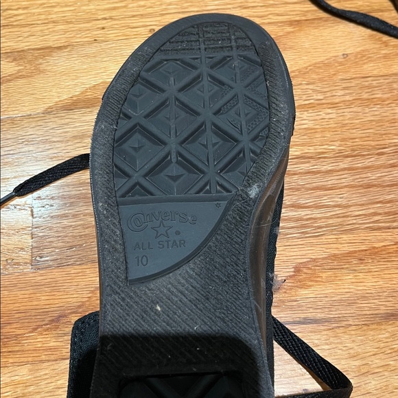 Converse All Black High-Top Sneakers - Picture 2 of 2